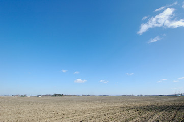 plowed farm field