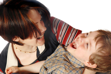 laughing