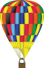colorful hot air balloon illustration