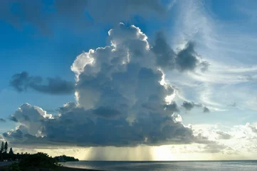 Crédence de cuisine en verre imprimé Orage perfect storm in key west islands, florida