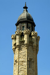 Fototapeta na wymiar top of water tower