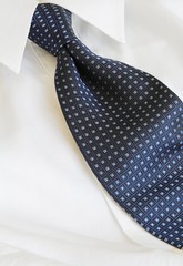 blue necktie and shirt