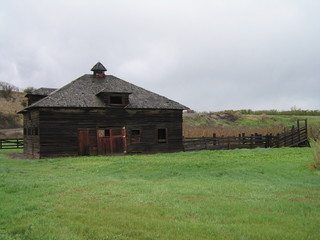 old farm building