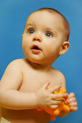 baby boy playing