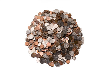 big pile of coins