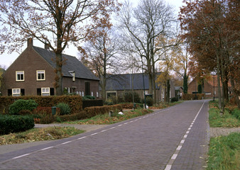 Fototapeta na wymiar rural village in the netherlands