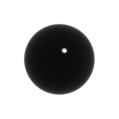 simple black 3d ball