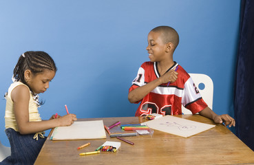 Fototapeta premium children drawing