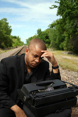 writer on the tracks