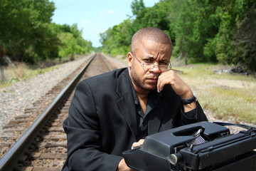 writer on the tracks