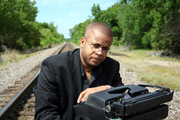 writer on the tracks