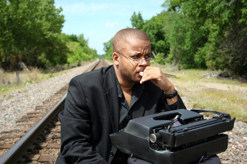 writer on the tracks