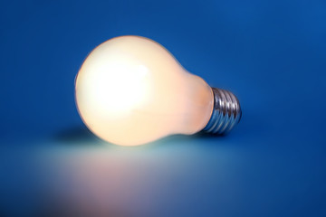 illuminated lightbulb