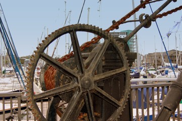 old quayside crane