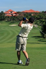 Obraz premium golfer