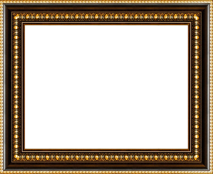 antique picture frame isolated