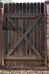 wooden gate