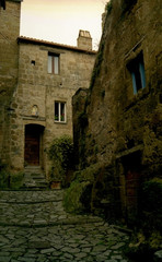 Fototapeta premium italian homes and street