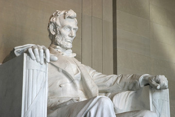 lincoln memorial (right side close-up) - obrazy, fototapety, plakaty