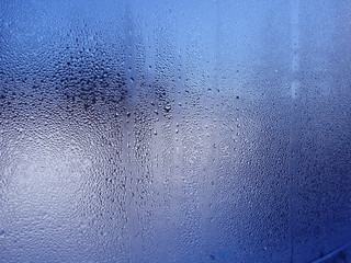 water drops on window
