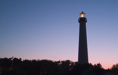 cape may lighthouse at dusk