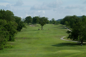 fairway of par five golf hole