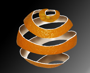 stripped orange