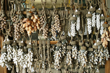 knotted ropes and shells