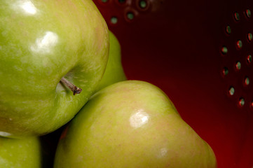 green apple in colander - granny smith apples