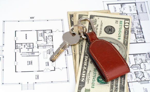 key and money on home plan