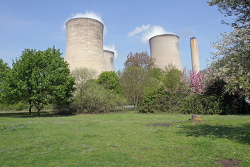 power station view from park