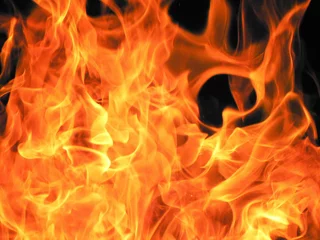 Printed kitchen splashbacks Flame fire