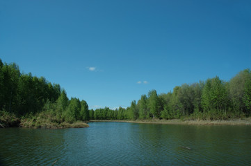 Fototapeta na wymiar lake view