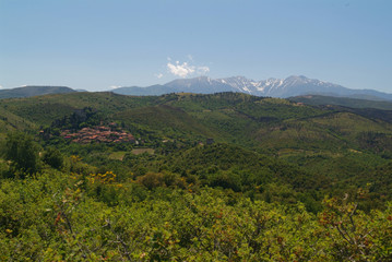 paysage de catalogne village de castelnou