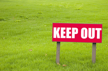 keep out