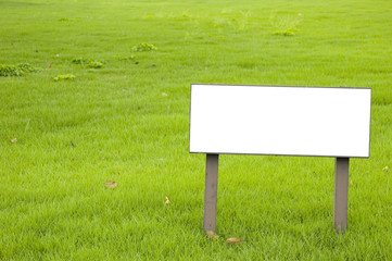 blank sign