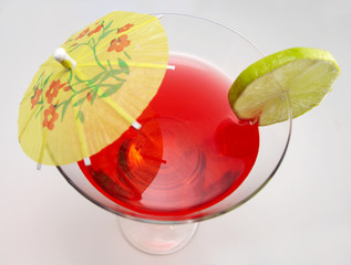 cocktail with drink in focus