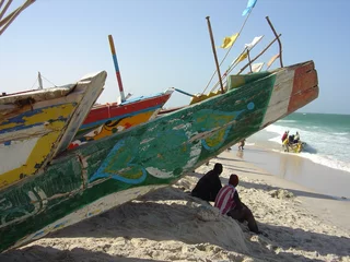Raamstickers barques mauritaniennes © Patrick CHAZOT