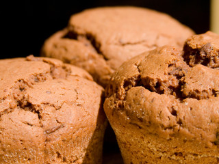 homemade chocolate muffins