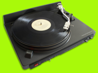turntable with vinyl
