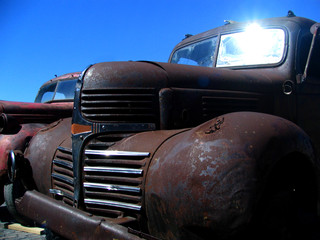 old car in the sun
