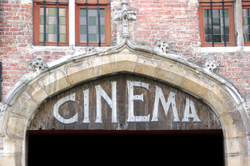old cinema sign