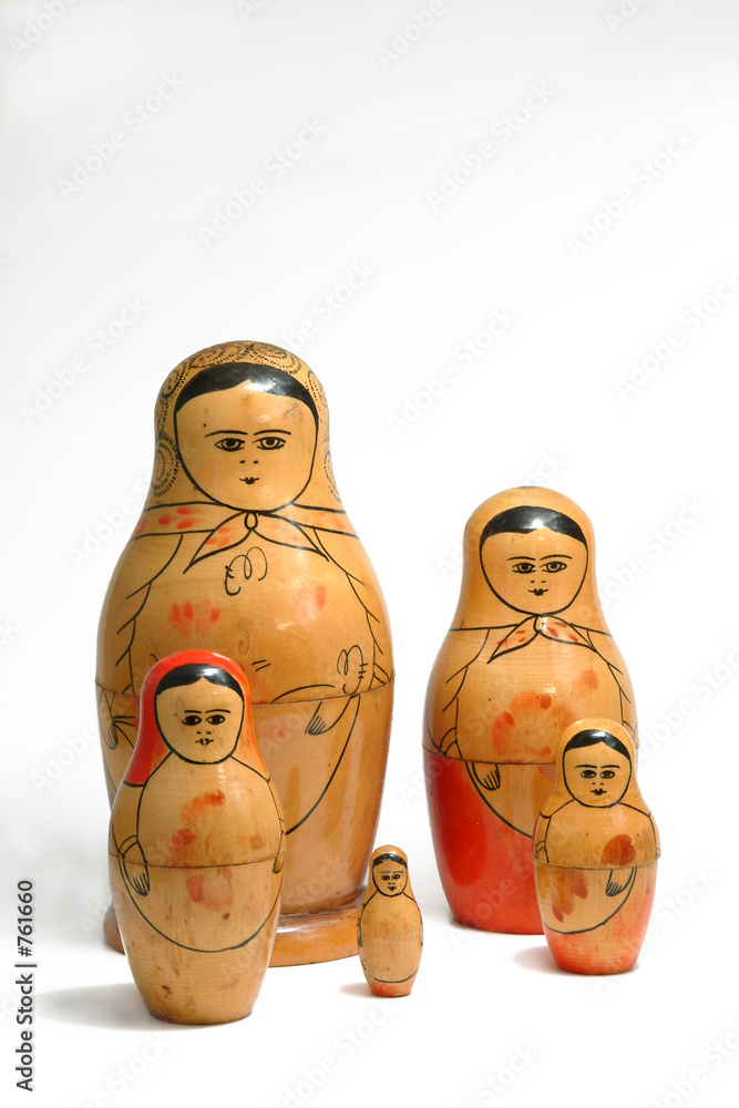 Wall mural russian dolls