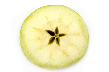 green apple slice