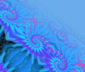 blue ornamental background