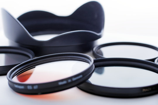 photo filters and lens hood