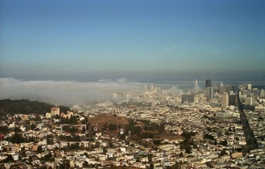 nebel über san francisco
