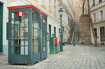 telephone boxes