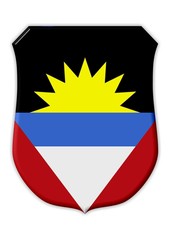 Fototapeta premium antiqua und barbuda symbol flagge