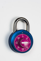 bright colored combination lock